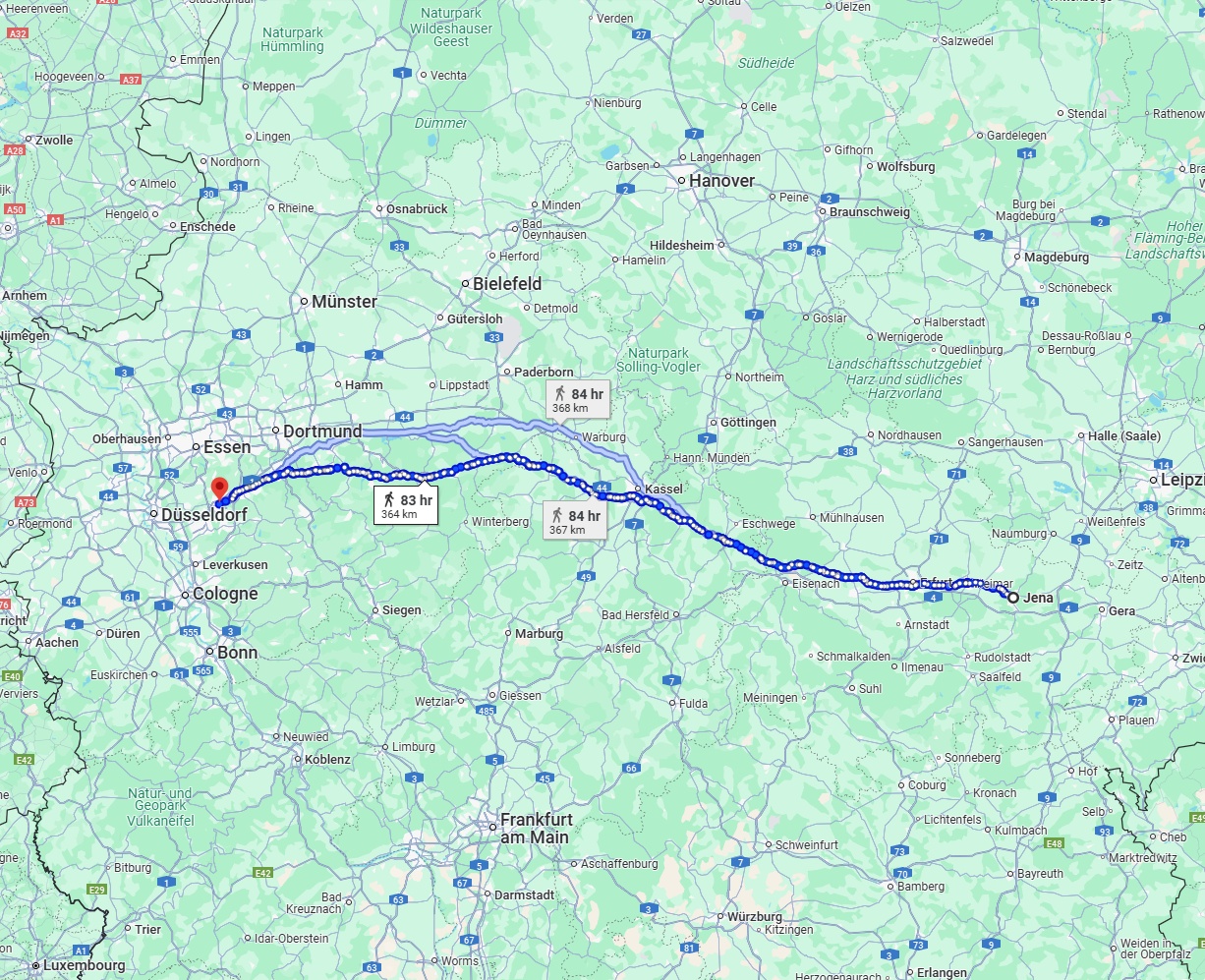 Anreise von Jena Zu Wuppertal Über 