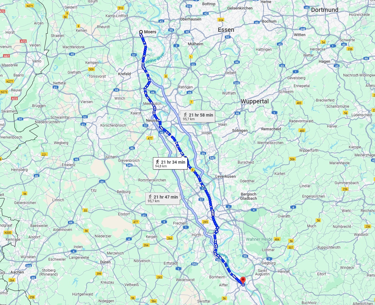Anreise von Moers Zu Bonn Über 