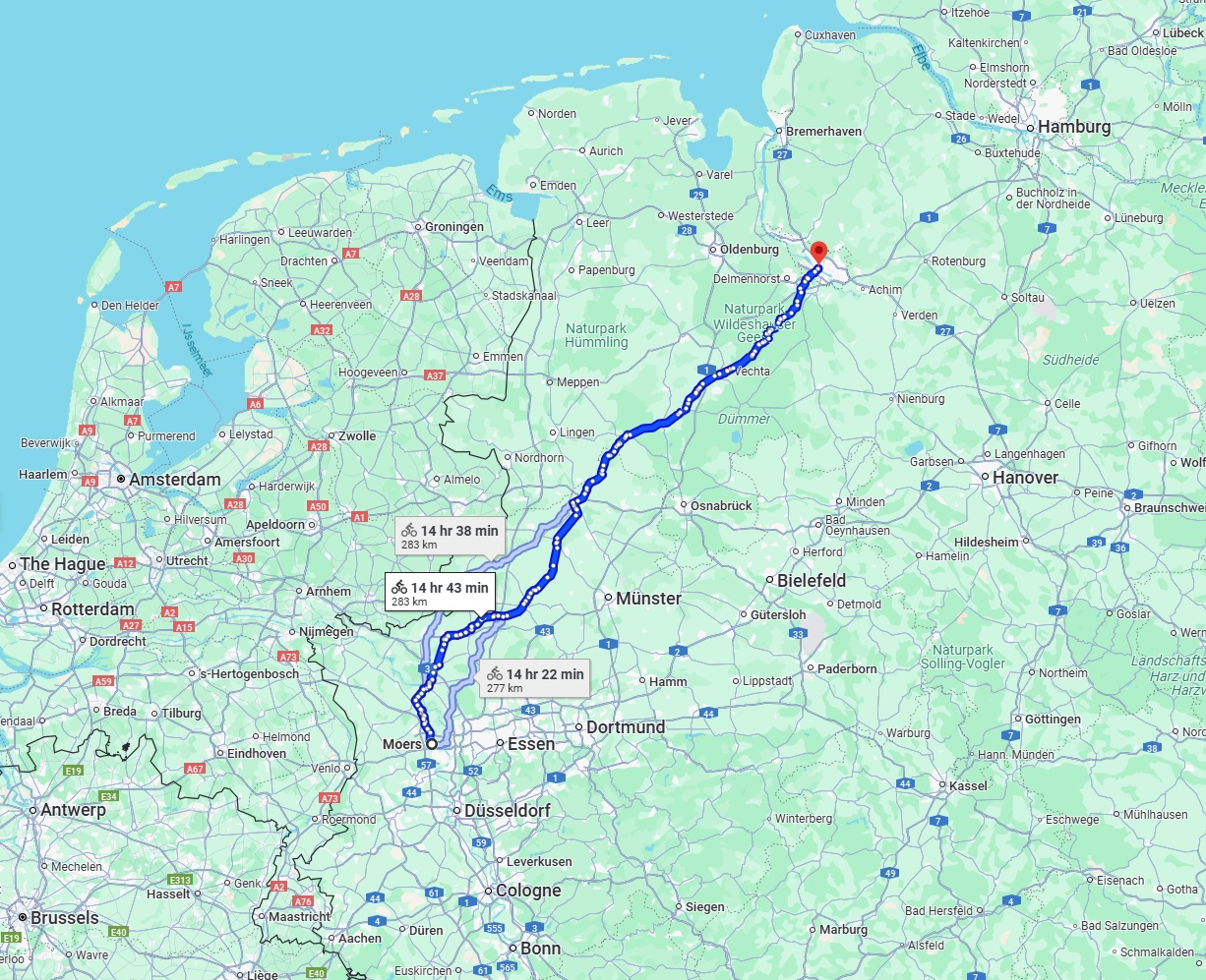 Anreise von Moers Zu Bremen Über 