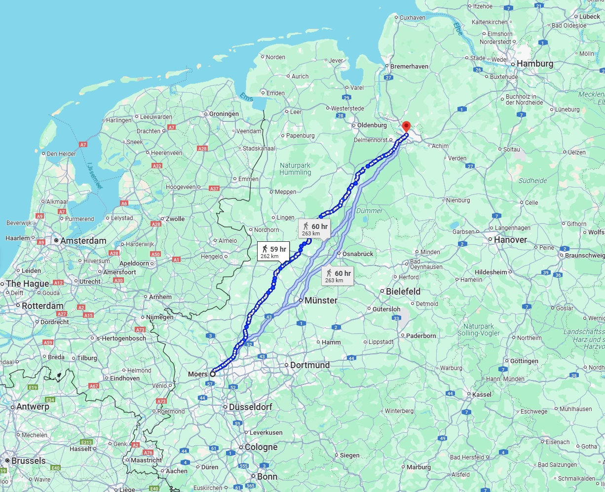 Anreise von Moers Zu Bremen Über 