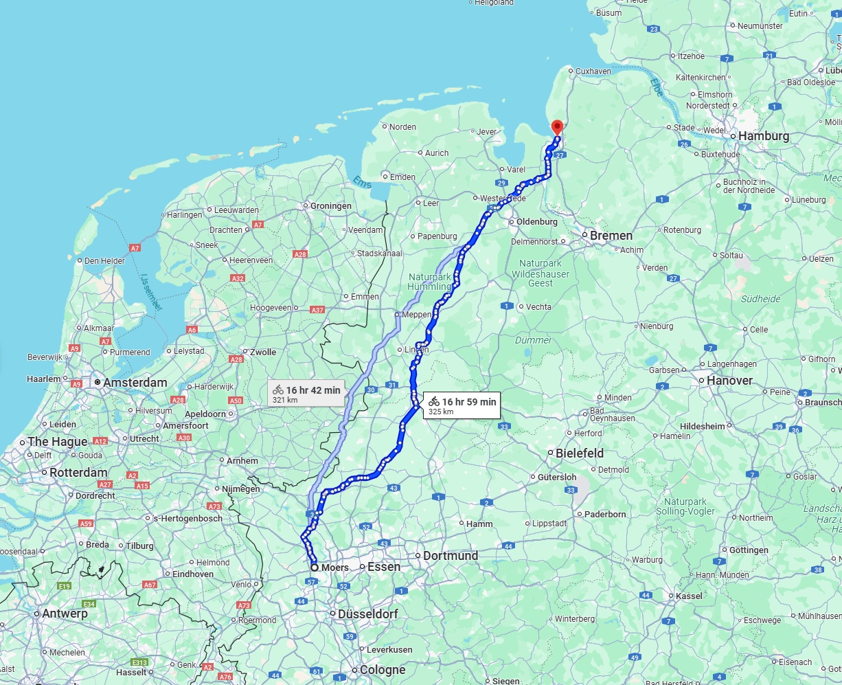 Anreise von Moers Zu Bremerhaven Über 