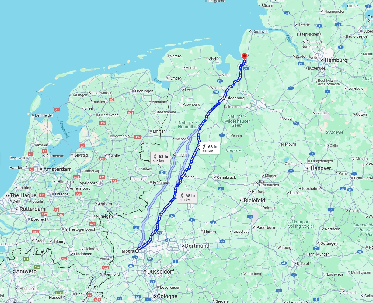 Anreise von Moers Zu Bremerhaven Über 