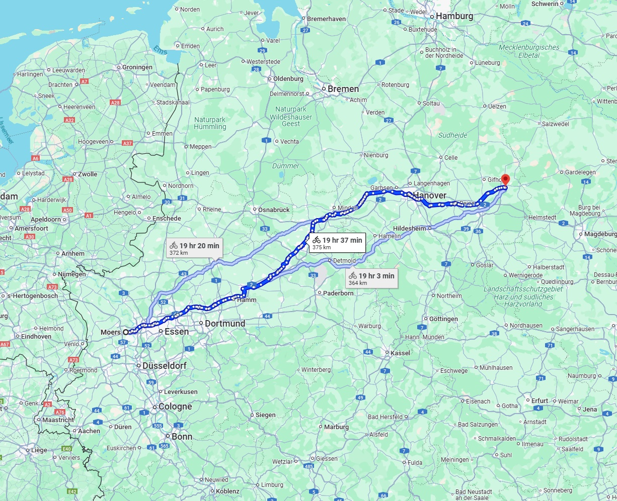 Anreise von Moers Zu Wolfsburg Über 