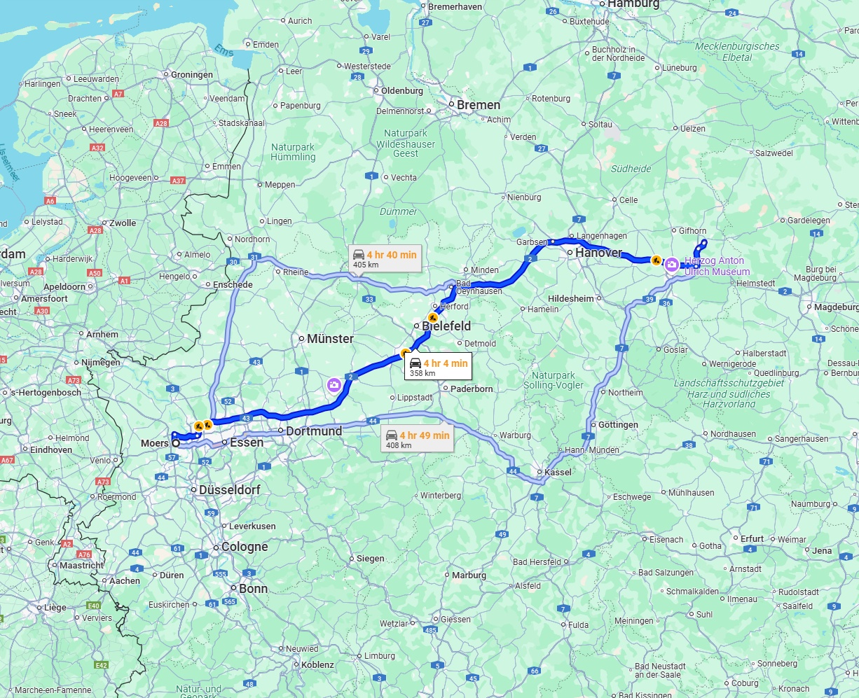 Anreise von Moers Zu Wolfsburg Über via A2