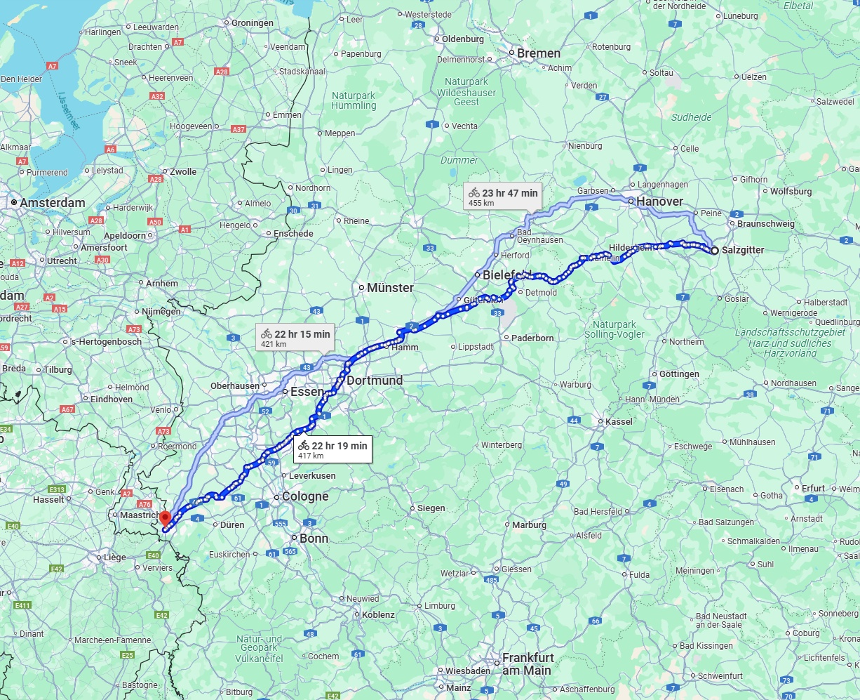 Anreise von Salzgitter Zu Aachen Über 