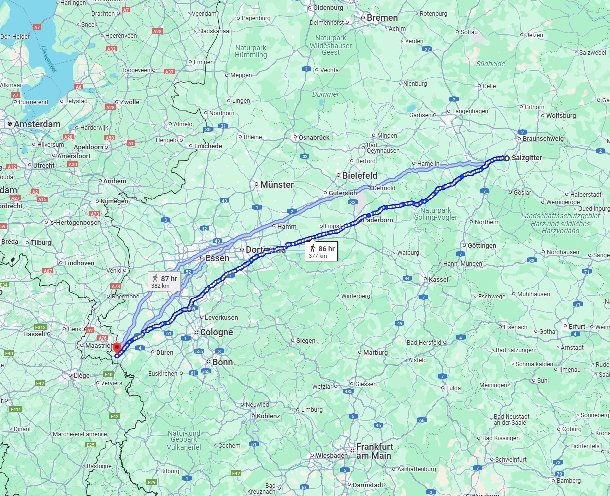 Anreise von Salzgitter Zu Aachen Über 
