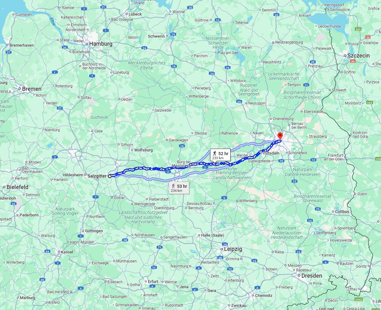 Anreise von Salzgitter Zu Berlin Über 