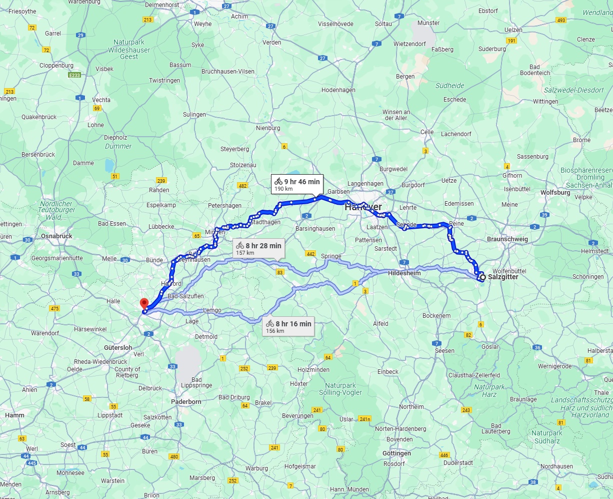 Anreise von Salzgitter Zu Bielefeld Über 