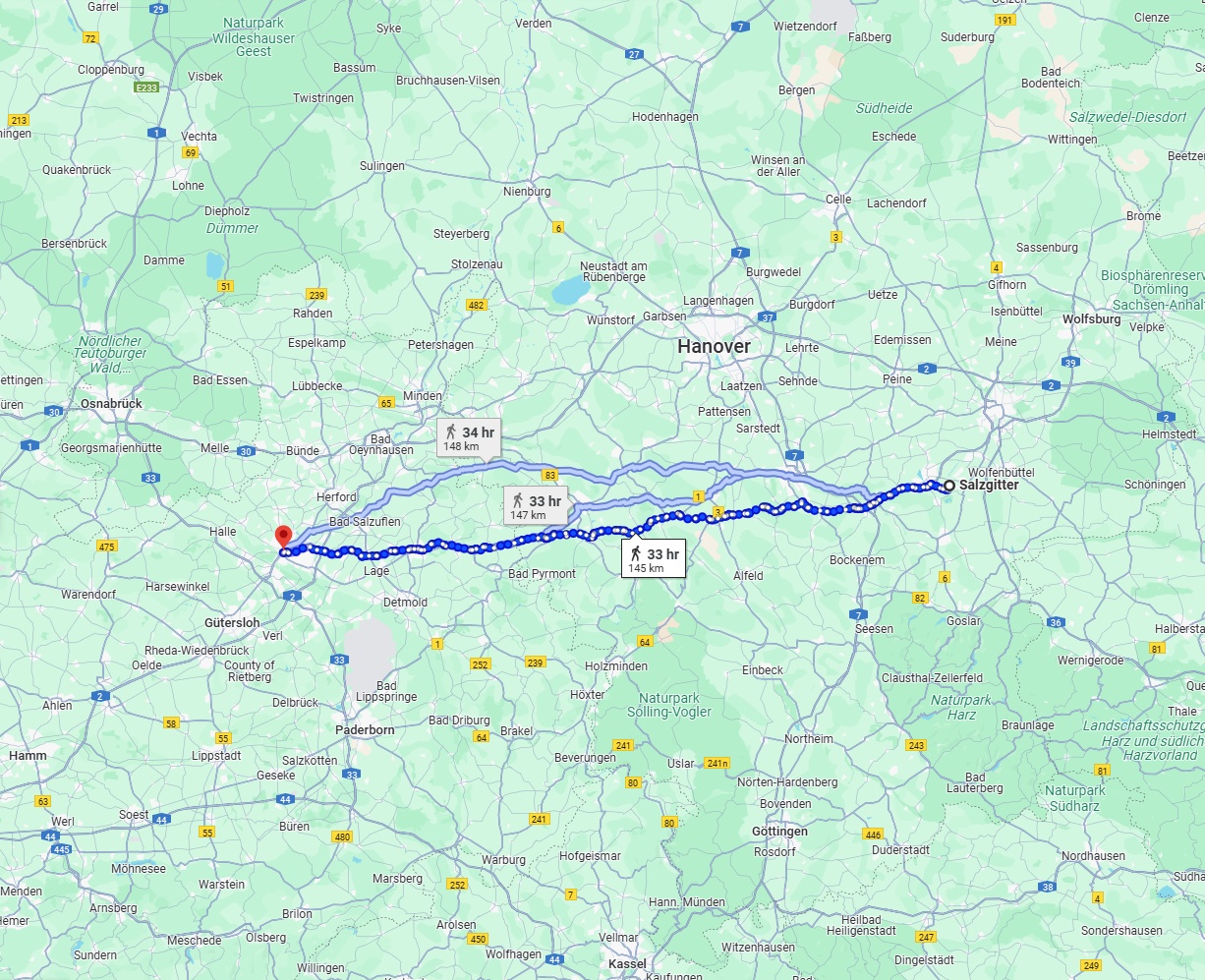 Anreise von Salzgitter Zu Bielefeld Über 