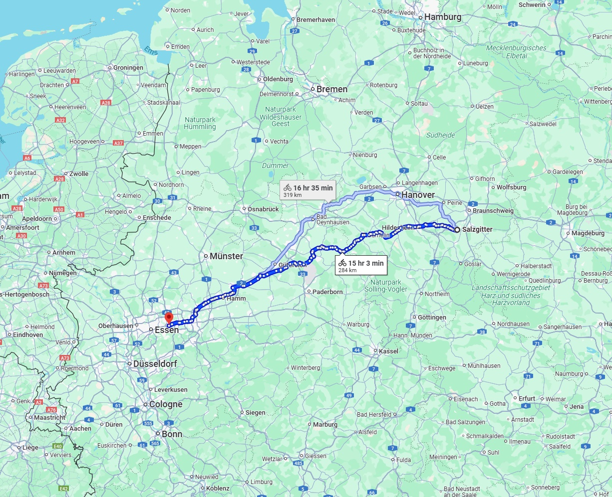 Anreise von Salzgitter Zu Bochum Über 