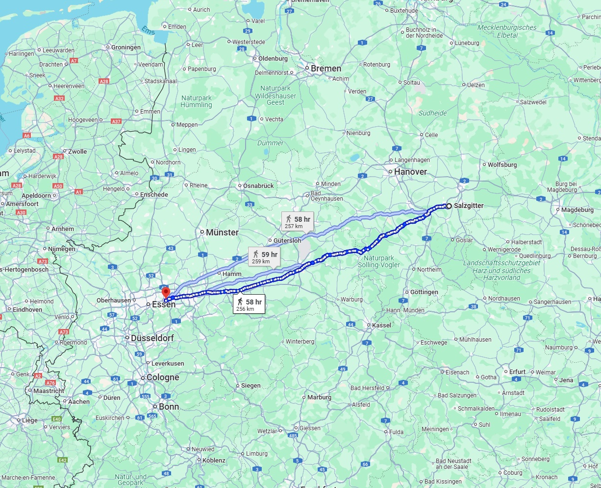 Anreise von Salzgitter Zu Bochum Über 