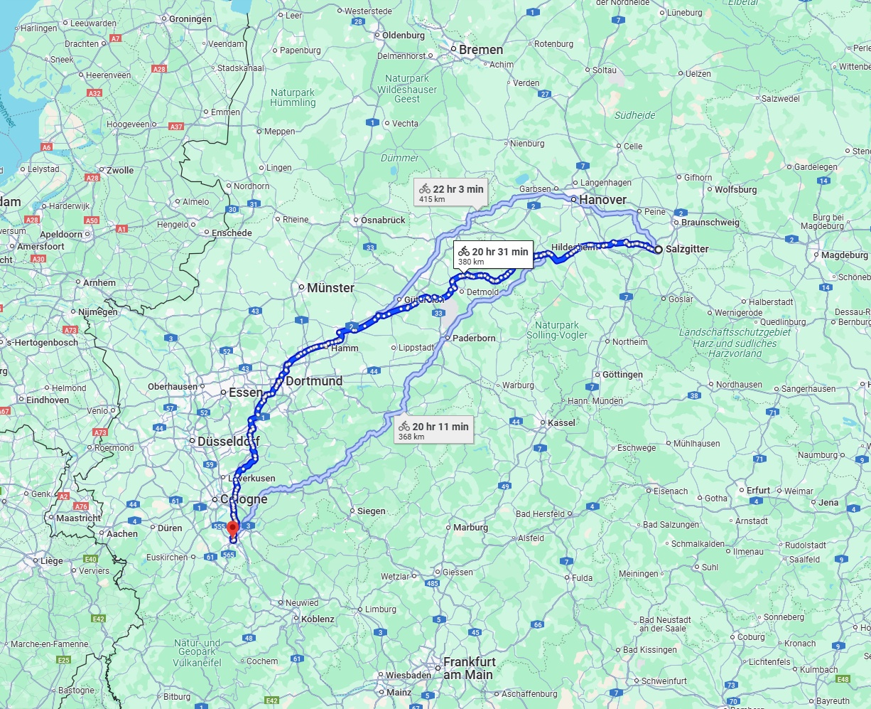 Anreise von Salzgitter Zu Bonn Über 