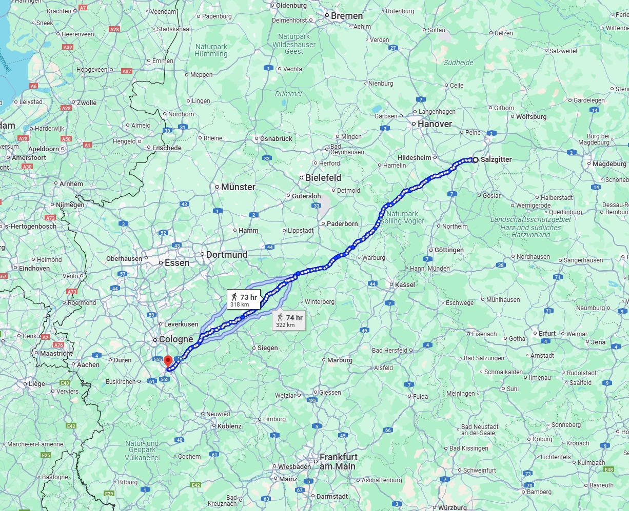 Anreise von Salzgitter Zu Bonn Über 