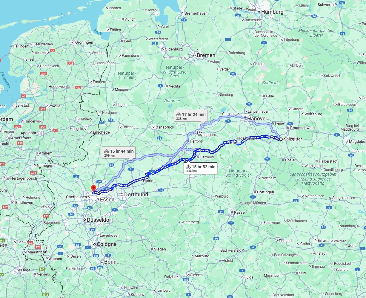 Anreise von Salzgitter Zu Bottrop Über 