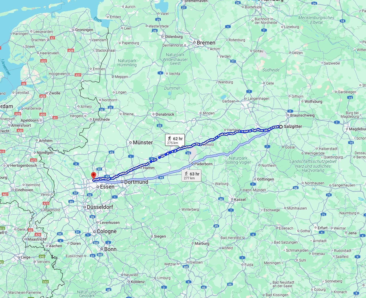 Anreise von Salzgitter Zu Bottrop Über 