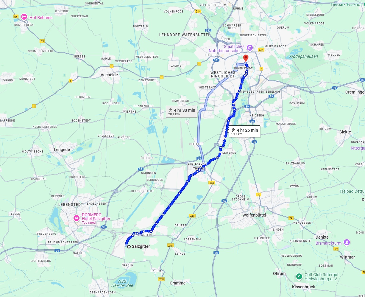 Anreise von Salzgitter Zu Braunschweig Über 