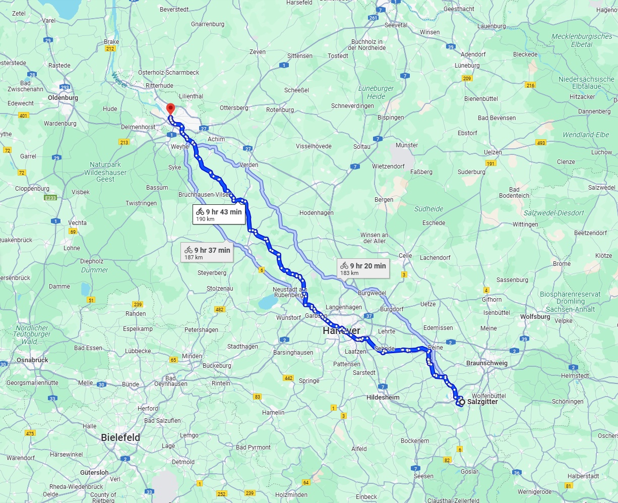Anreise von Salzgitter Zu Bremen Über 