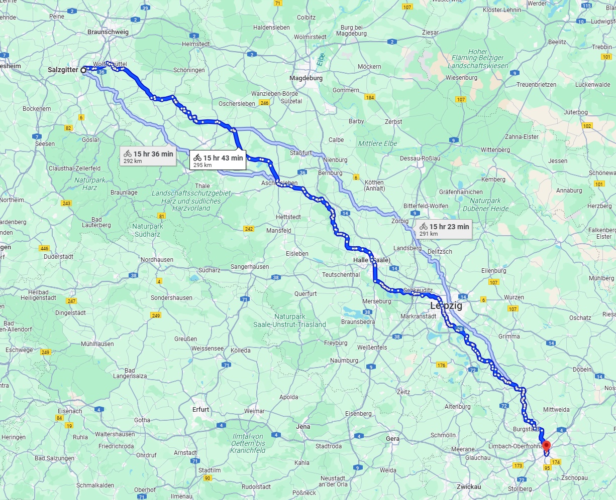 Anreise von Salzgitter Zu Chemnitz Über 
