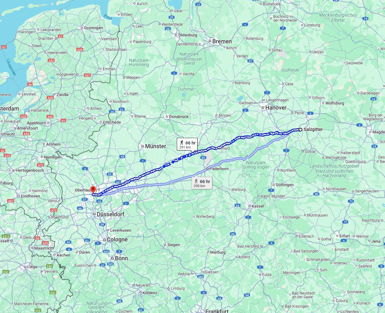 Anreise von Salzgitter Zu Duisburg Über 