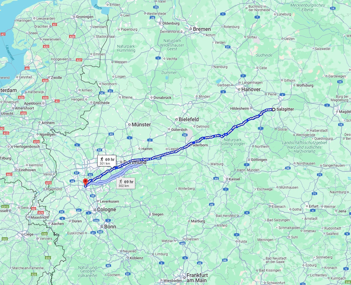 Anreise von Salzgitter Zu Düsseldorf Über 