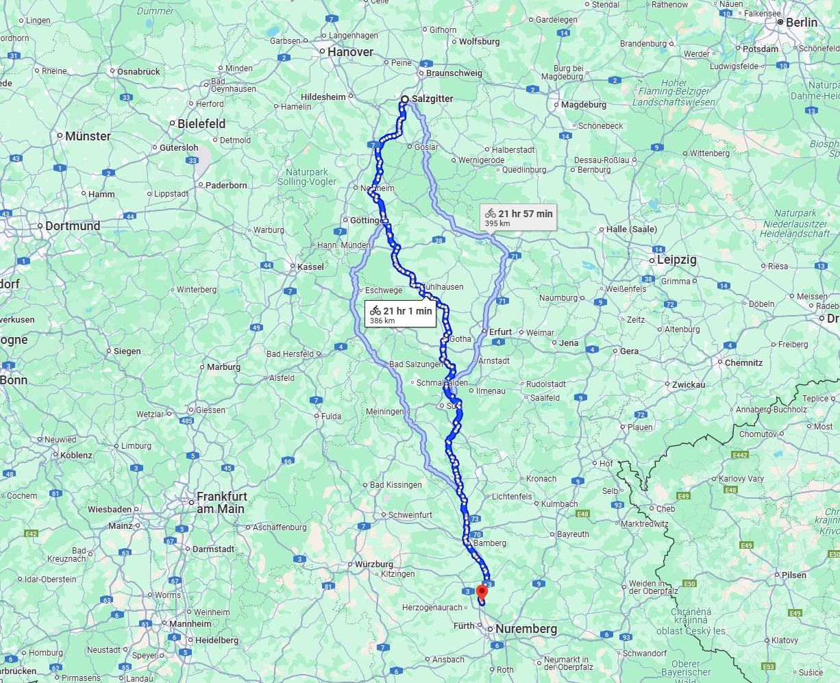 Anreise von Salzgitter Zu Erlangen Über 