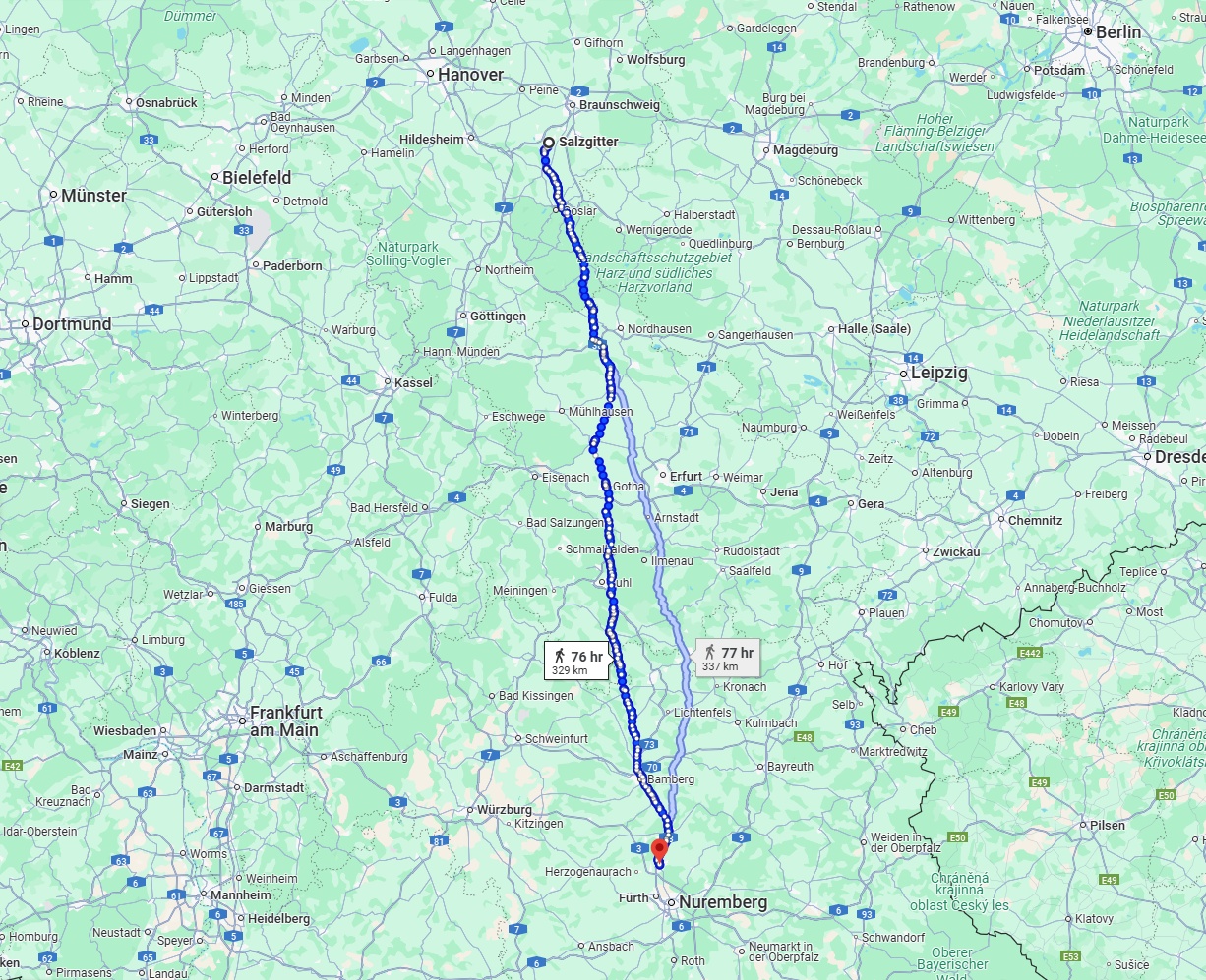 Anreise von Salzgitter Zu Erlangen Über 