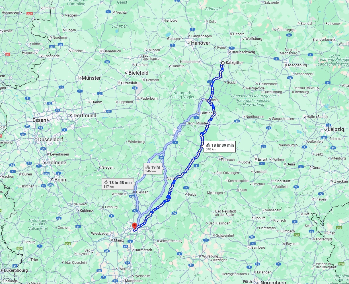 Anreise von Salzgitter Zu Frankfurt am Main Über 