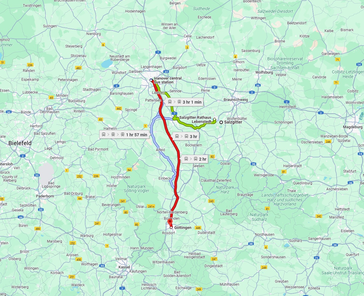 Anreise von Salzgitter Zu Göttingen Über 