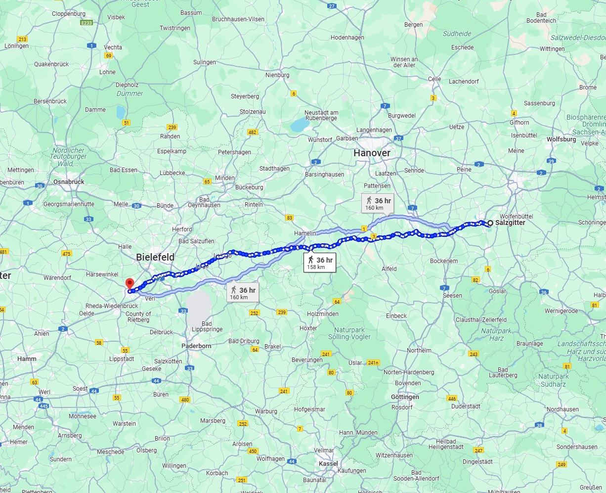 Anreise von Salzgitter Zu Gütersloh Über 
