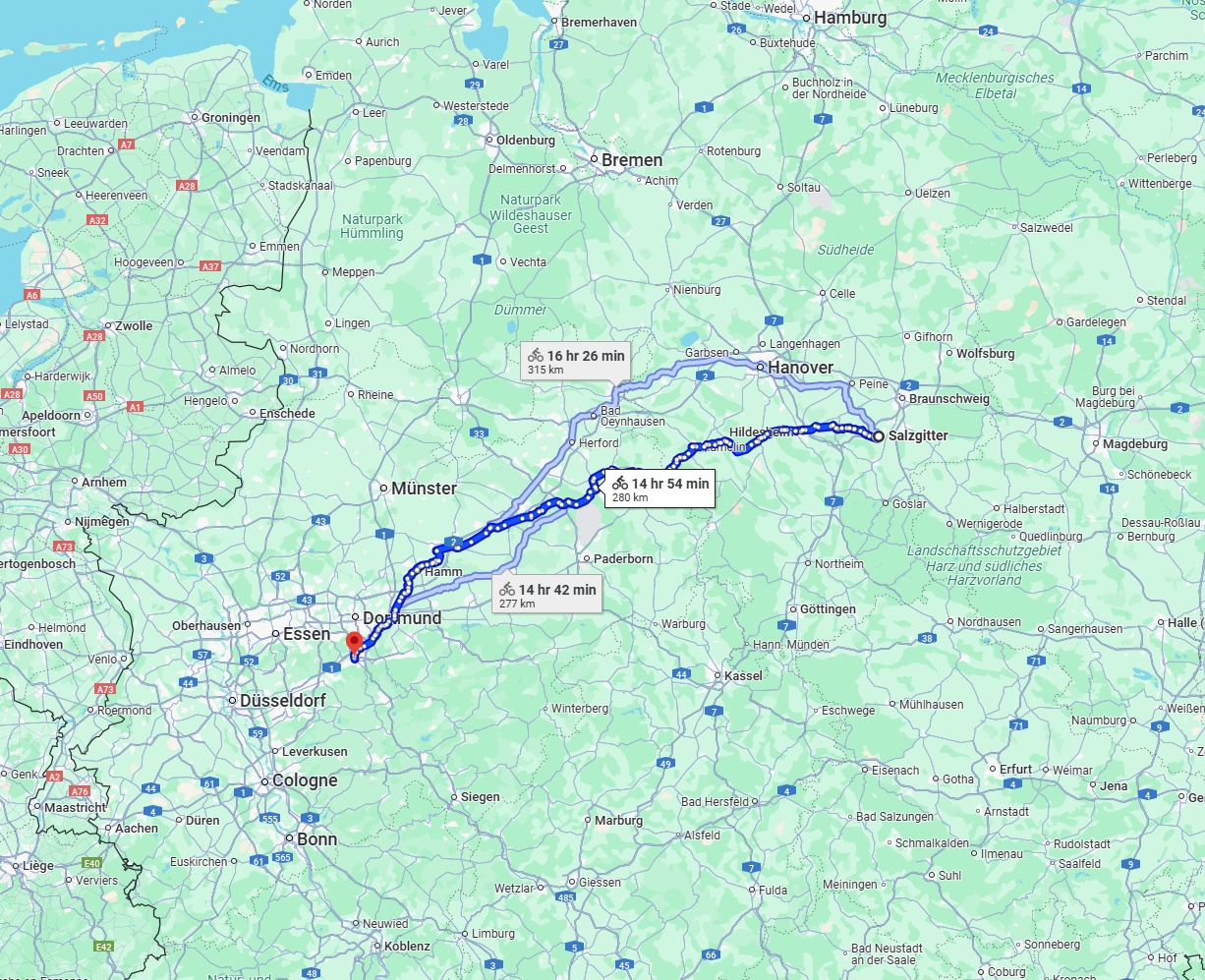 Anreise von Salzgitter Zu Hagen Über 