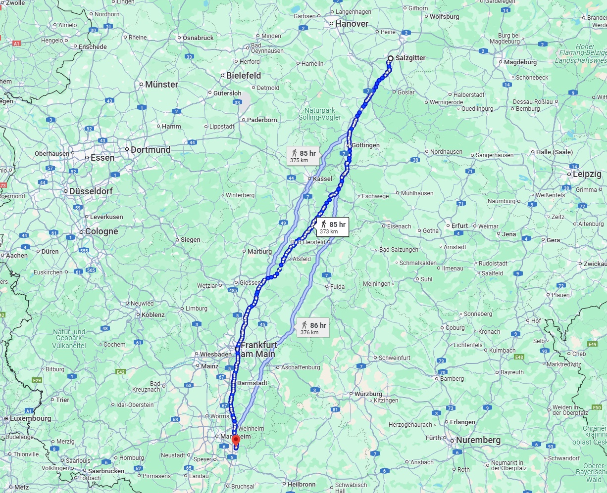 Anreise von Salzgitter Zu Heidelberg Über 