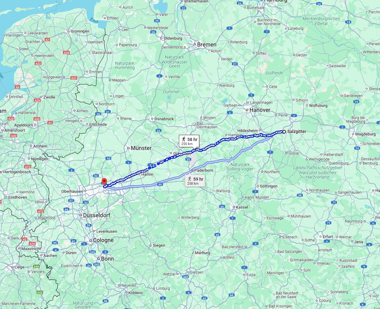 Anreise von Salzgitter Zu Herne Über 