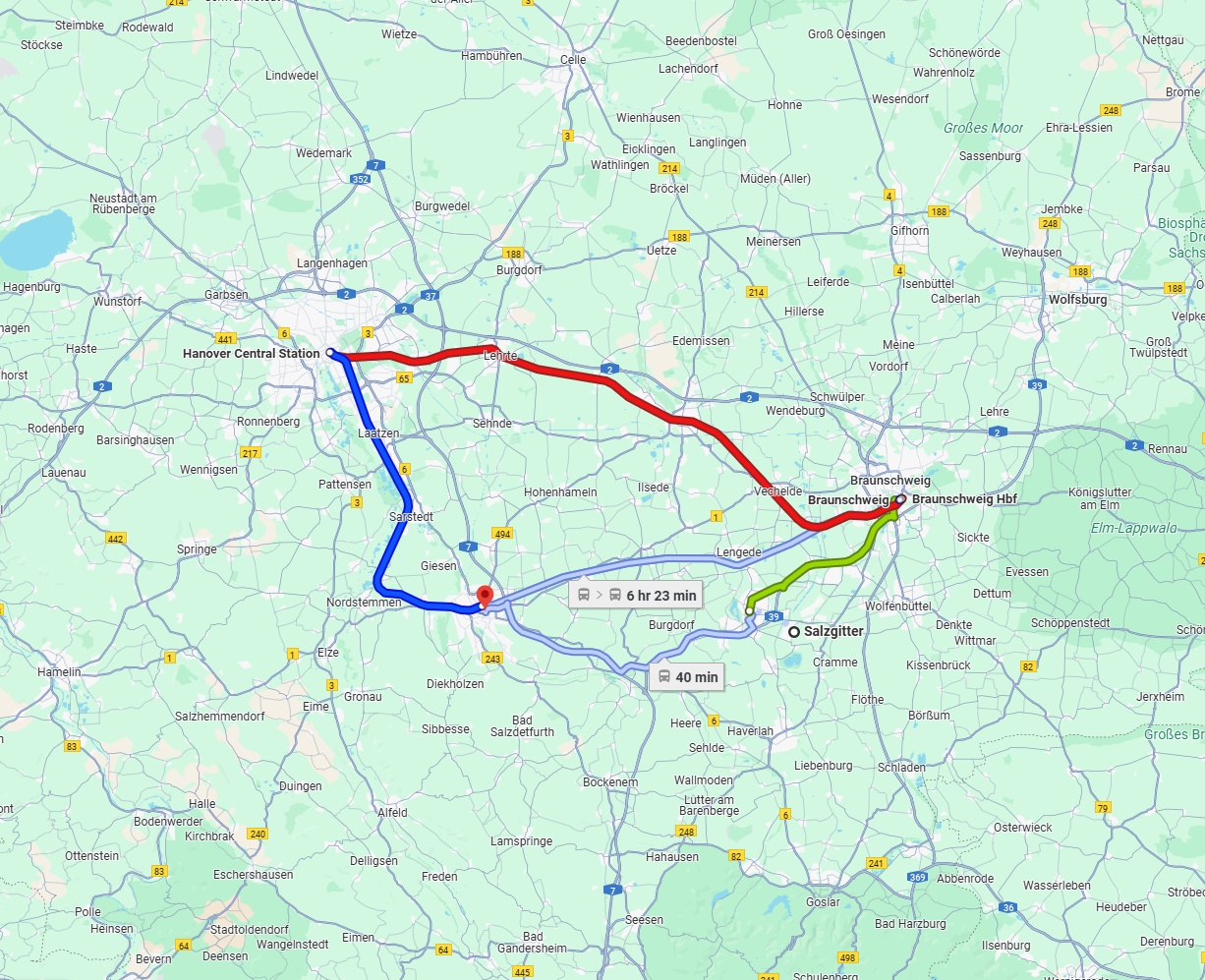 Anreise von Salzgitter Zu Hildesheim Über 