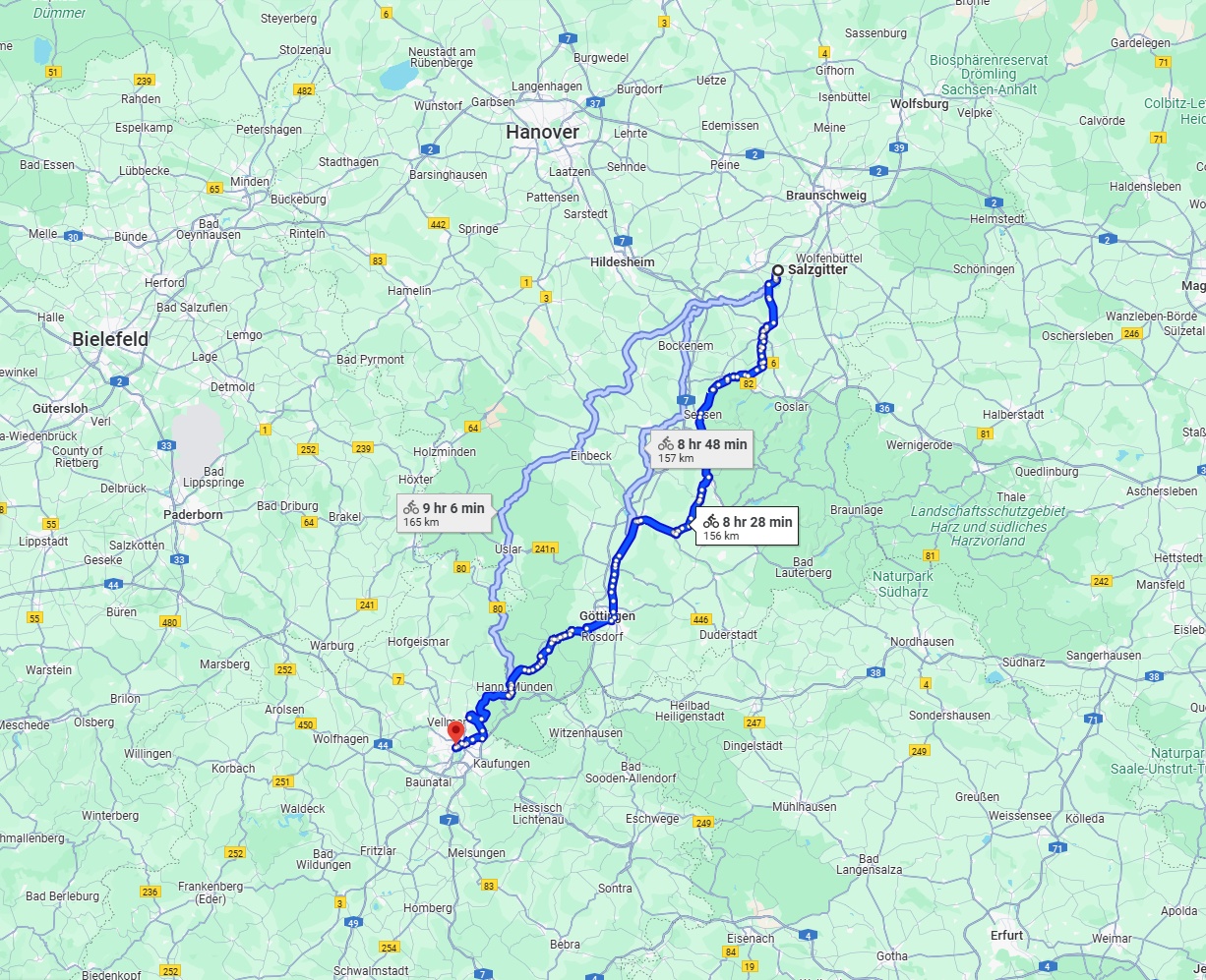 Anreise von Salzgitter Zu Kassel Über 