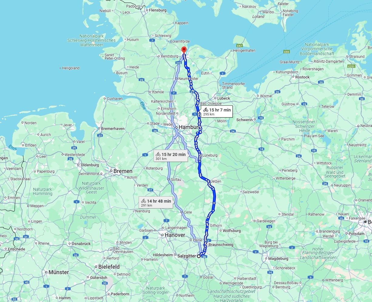 Anreise von Salzgitter Zu Kiel Über 