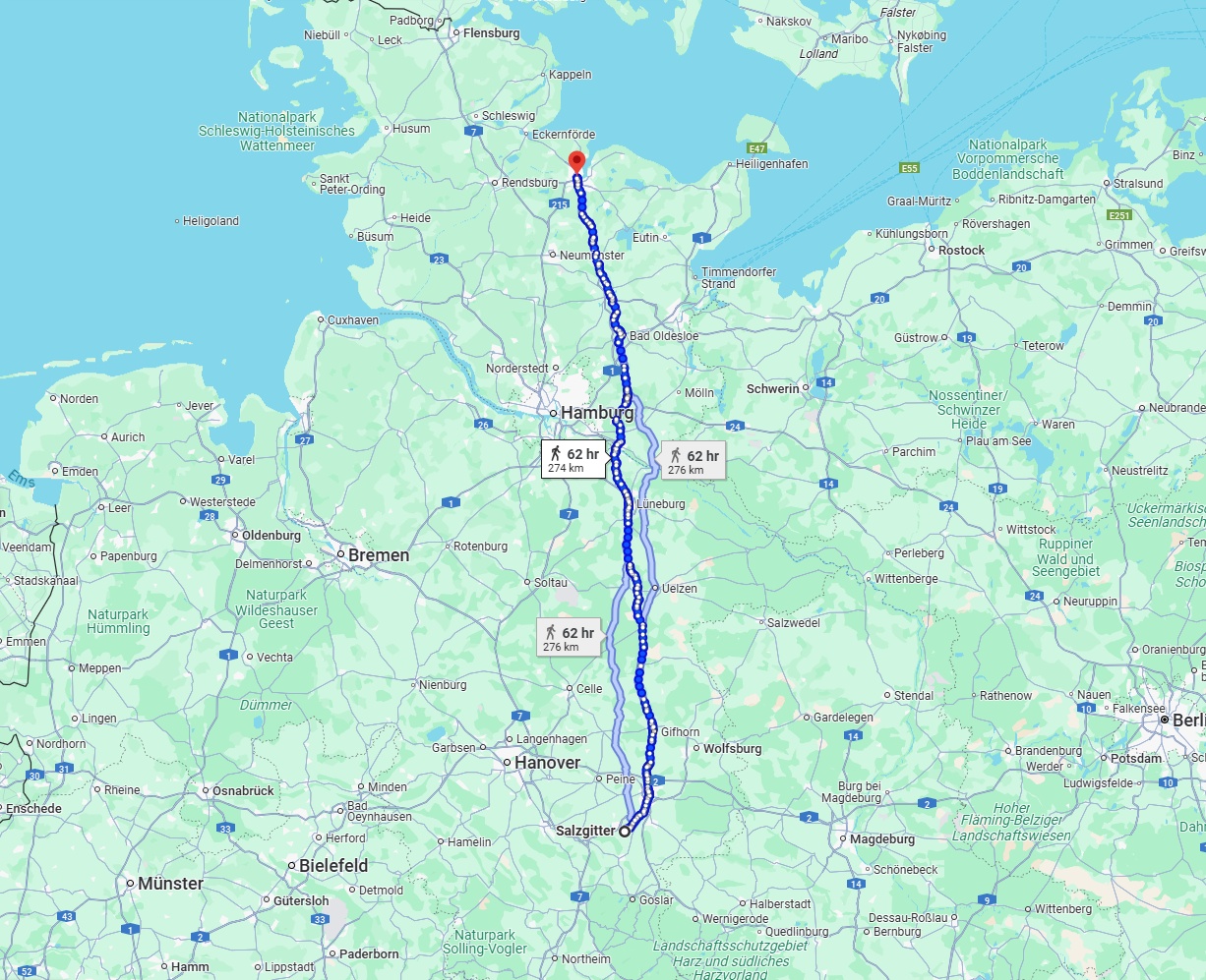 Anreise von Salzgitter Zu Kiel Über 
