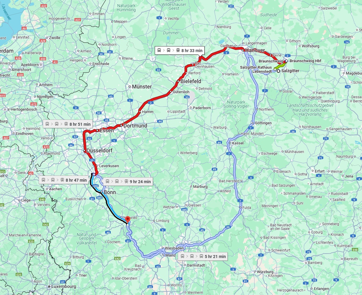Anreise von Salzgitter Zu Koblenz Über 