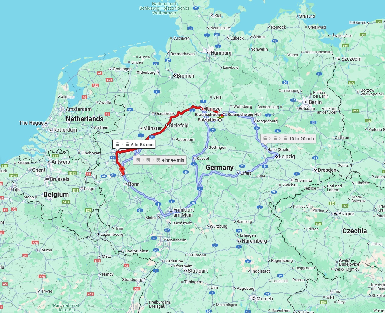 Anreise von Salzgitter Zu Köln Über 