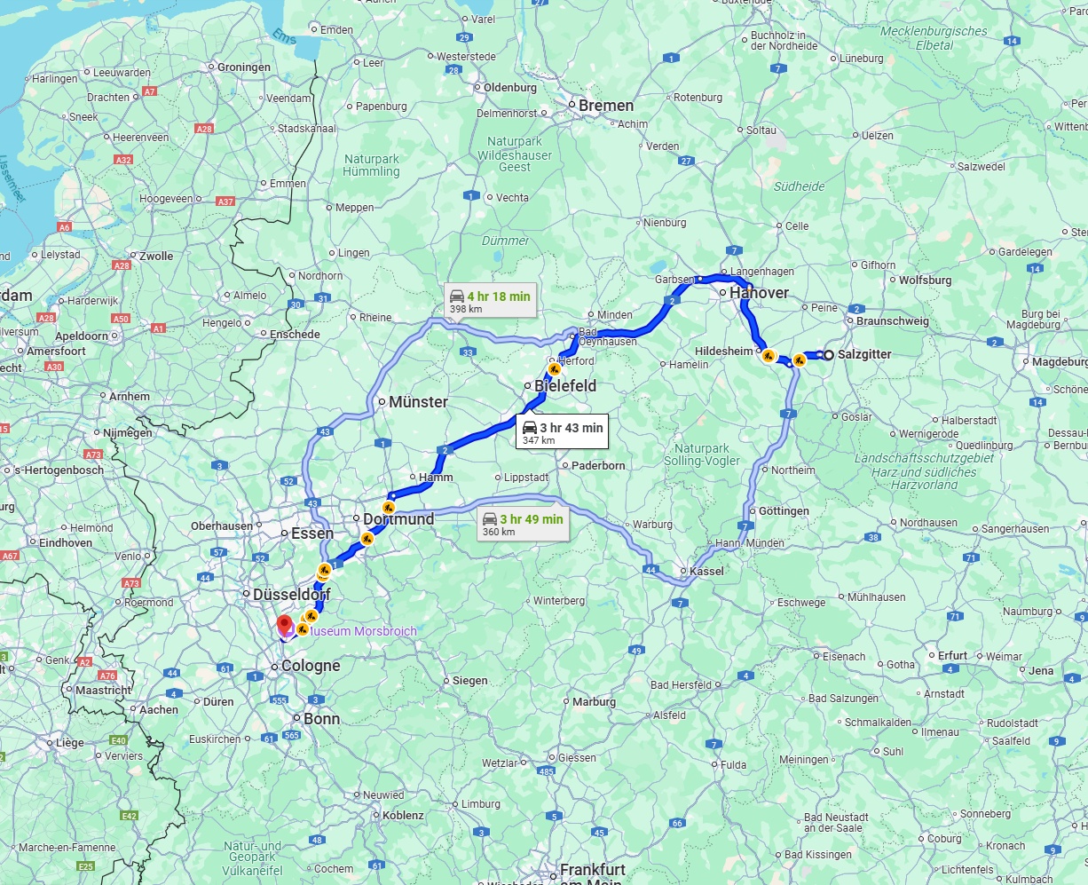 Anreise von Salzgitter Zu Leverkusen Über via A2