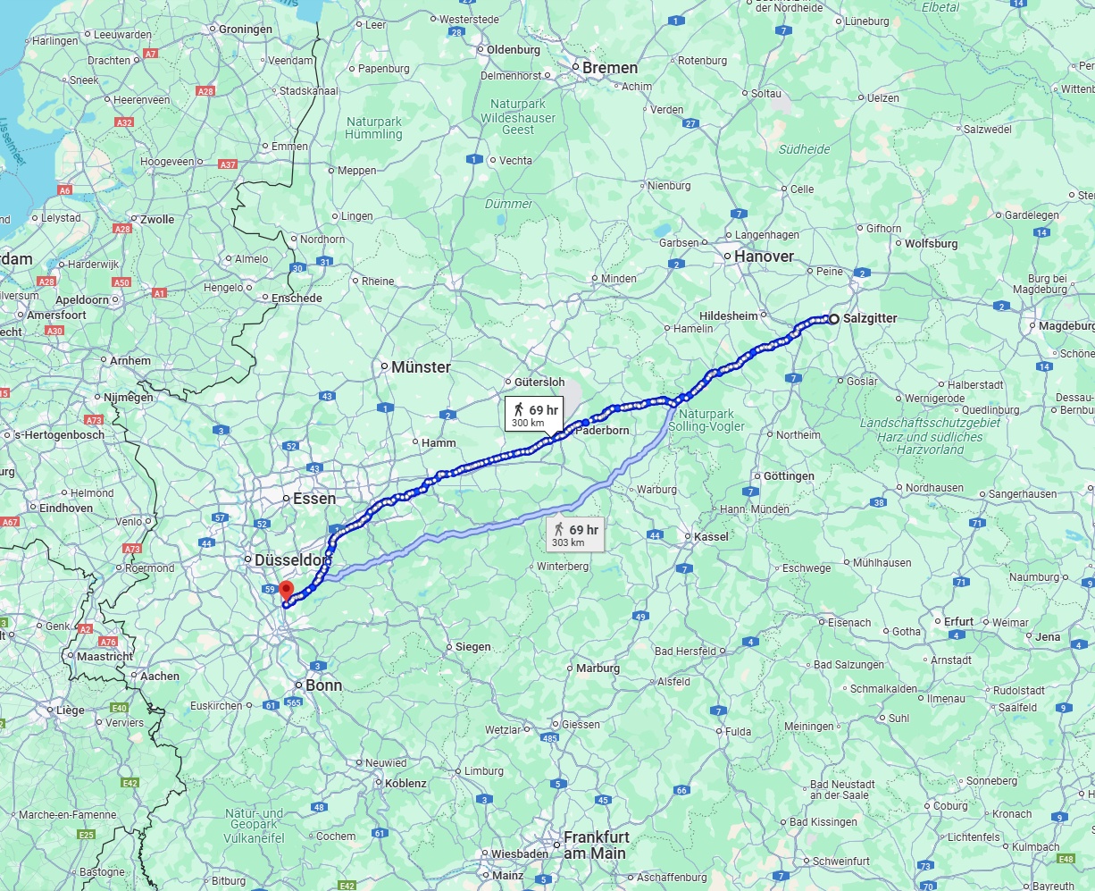 Anreise von Salzgitter Zu Leverkusen Über 