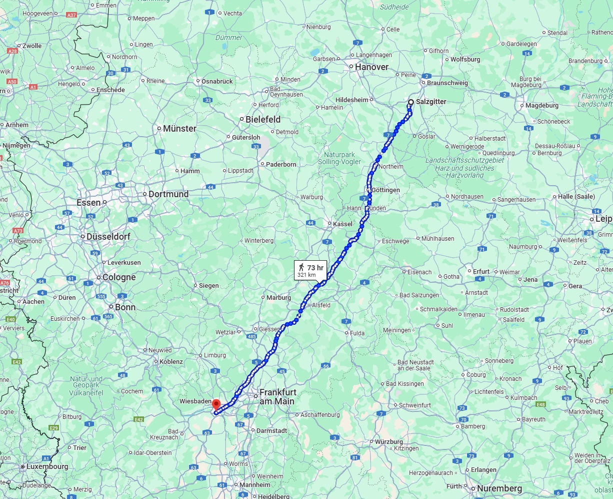 Anreise von Salzgitter Zu Mainz Über 