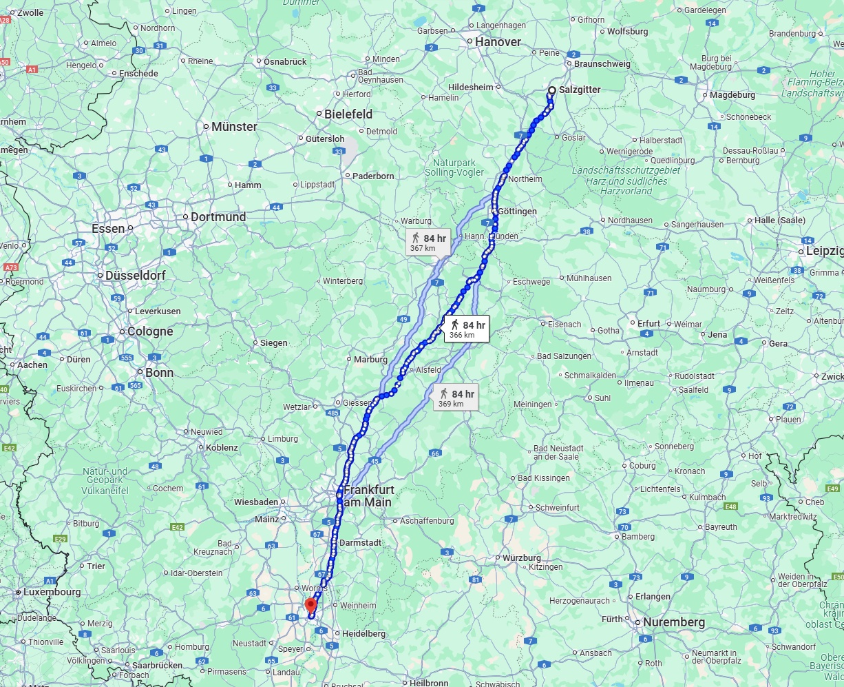 Anreise von Salzgitter Zu Mannheim Über 