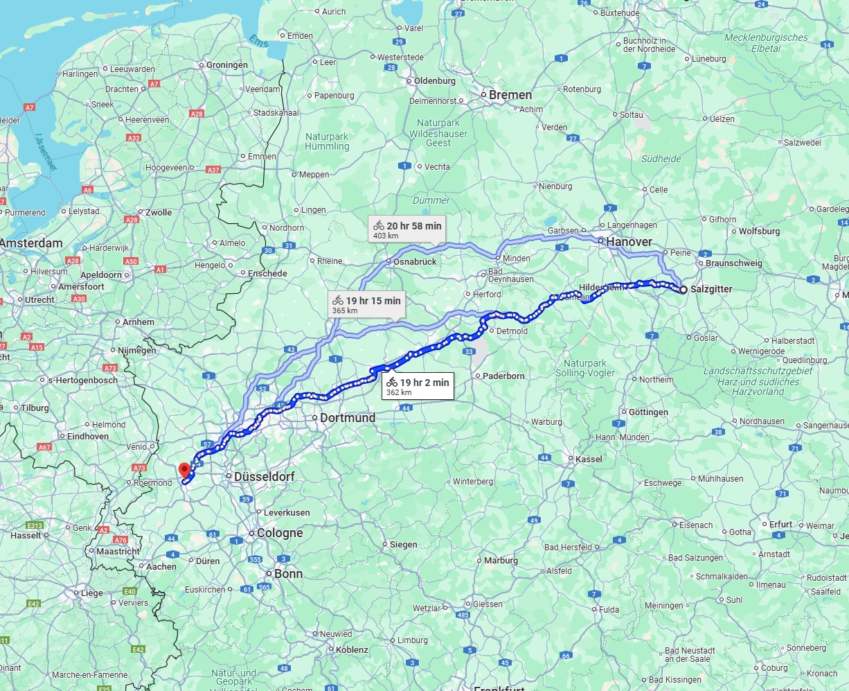 Anreise von Salzgitter Zu Mönchengladbach Über 