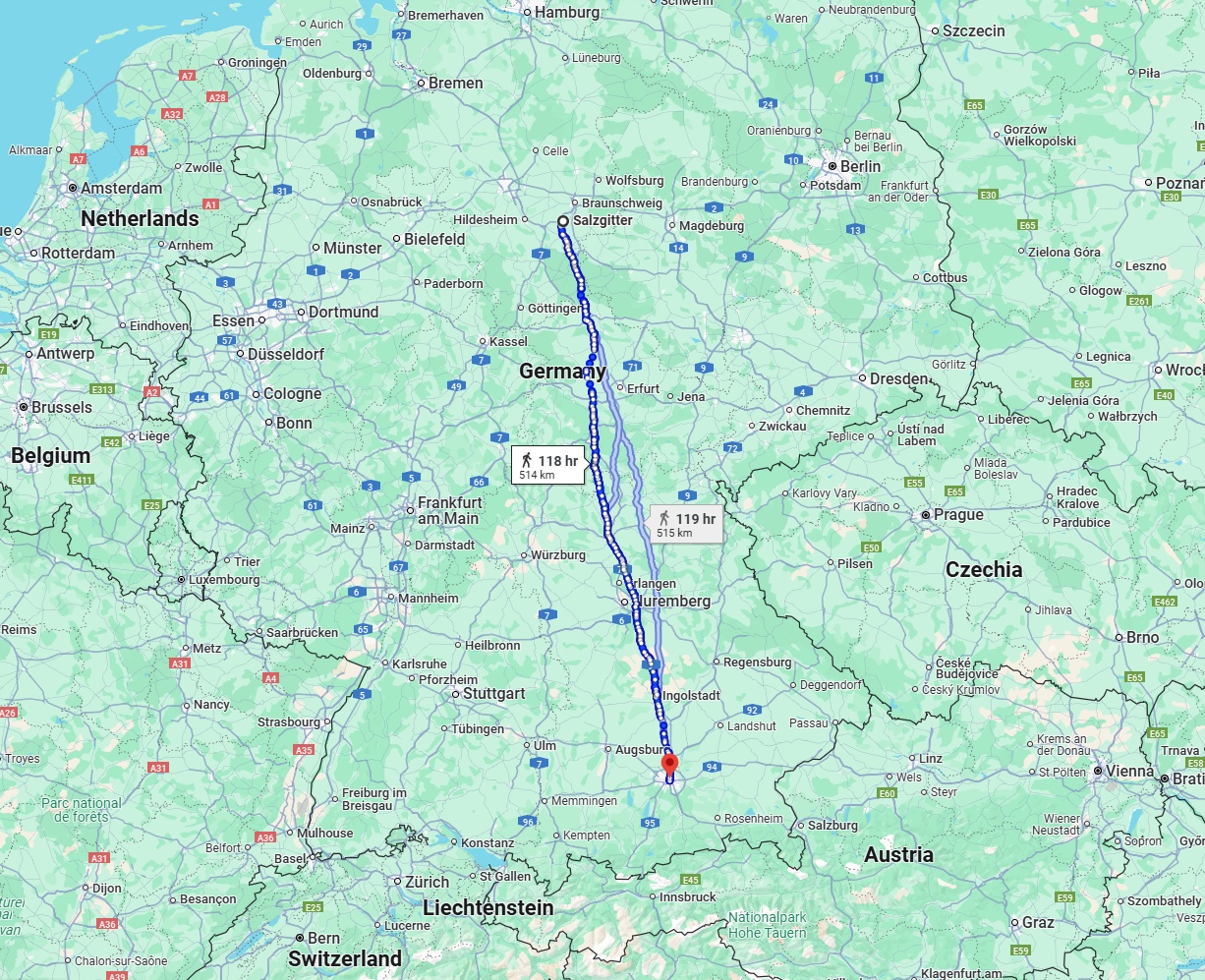 Anreise von Salzgitter Zu München Über 