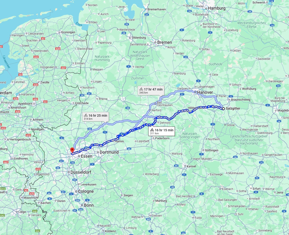 Anreise von Salzgitter Zu Oberhausen Über 