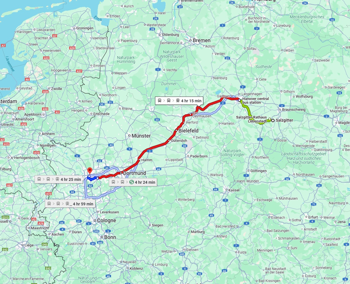 Anreise von Salzgitter Zu Oberhausen Über 