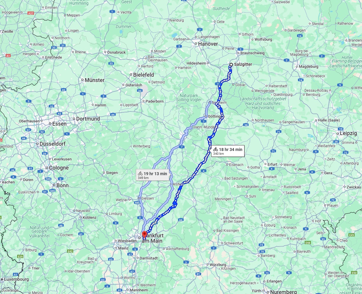 Anreise von Salzgitter Zu Offenbach am Main Über 