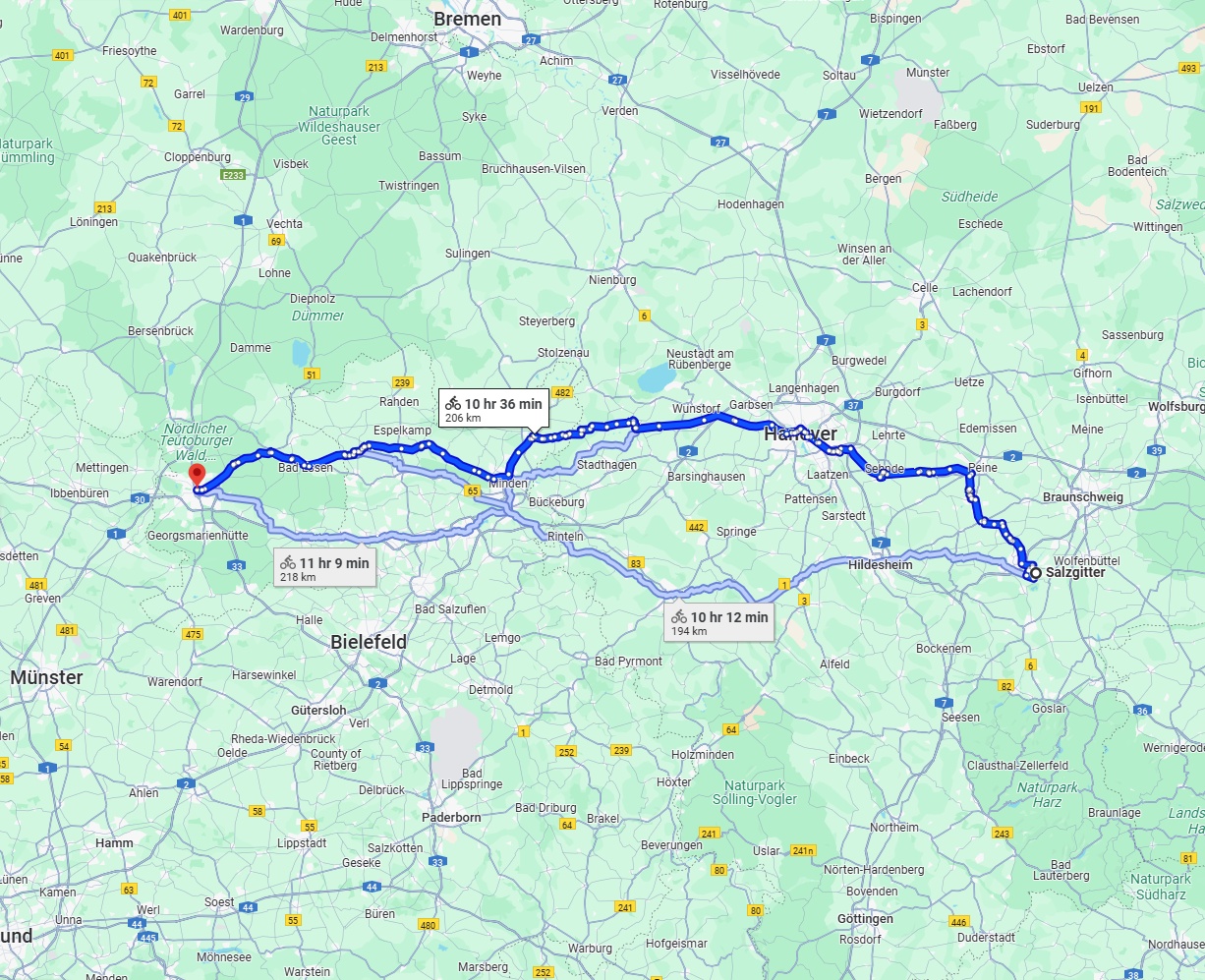 Anreise von Salzgitter Zu Osnabrück Über 