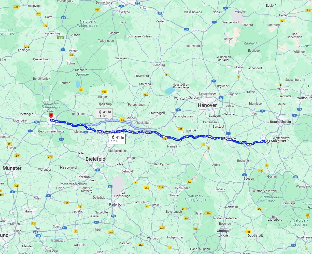 Anreise von Salzgitter Zu Osnabrück Über 