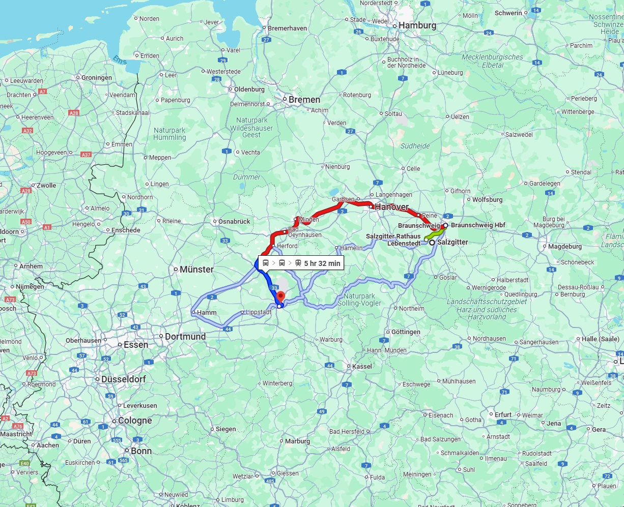 Anreise von Salzgitter Zu Paderborn Über 